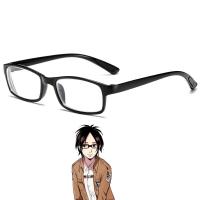 เครื่องประดับคอสเพลย์ไททันของ Hanji อุปกรณ์ประจำวันคอสเพลย์อะนิเมะโซอี้โซอี้สำหรับผู้ชายแว่นตาฮันส์โจมตีแกล้งเล่นเครื่องแต่งกายและปาร์ตี้