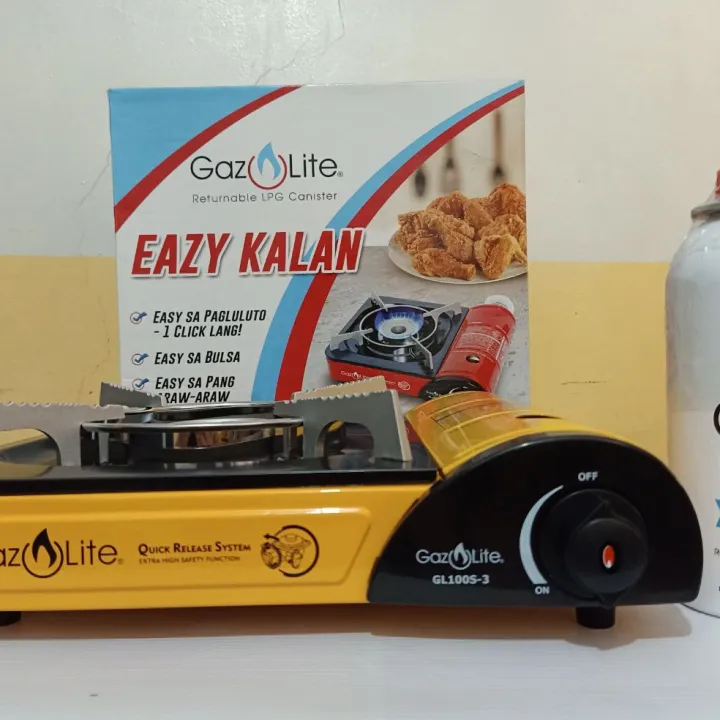 GAZ LITE EASY KALAN PORTABLE STOVE (Yellow ) + 1 230grams canister Lazada PH