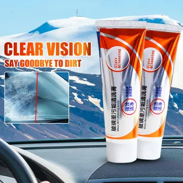 100/50g Auto Glass Oil Film Remover Car Windshield Cleaner Car Window  Windscreen Cleaning Agent Brightener Car Cleaner Tools