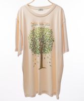 กรีน ค๊อตตอน เสื้อคอกลมชาย พิมพ์ต้นไม้ Green Cotton Men’s Round Neck T-Shirt (Tree Print) 12107