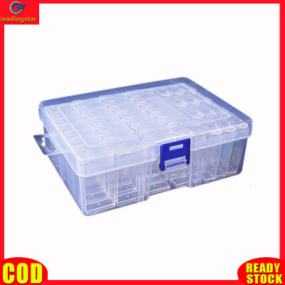 LeadingStar RC Authentic Diy 44 Grids Transparent Diamond Painting Drill Storage Box Diamond Containers Organizer With Label