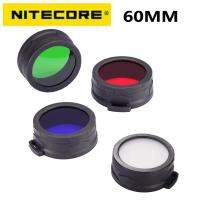 ตัวกรอง Nitecore Colour (60มม.) NFR60 NFB60 NFG60 NFD60เหมาะสำหรับ EA8 TM15ไฟฉายที่มีหัว60มม.