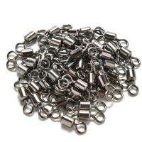 100Pcs Ball Bearing Swivel Solid Rings Fish Connector Round 8 Shape Eye Rolling Swivels Rig Sea Carp Fishing Tools Multi Sizes