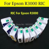 หมึกเติมหมึก9สี/ชุด T1571-T1579ตลับหมึกสำหรับ Epson หมึก157 T157เครื่องพิมพ์ R3000ตลับหมึกสำหรับ Epson พร้อมชิปโค้ง