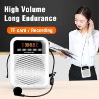 Microphone Amplifier Classroom Outdoor Guide Headset Mini Waist Hanging Portable Speaker Microphone Mp3/fm Radio TF Card Megaphones