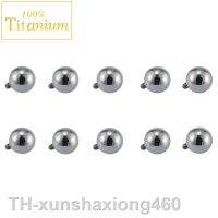 2023ↂ∈ 10pcs Titanium Internally Threaded Balls Accessories for Labret Industrial Barbell Jewelry 14/16G