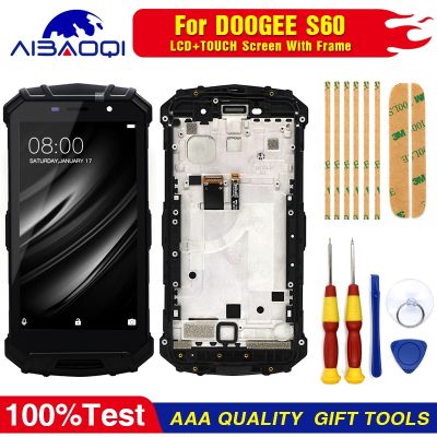 Touch Screen LCD Screen LCD Display For Doogee S60 S60 Lite Digitizer Assembly With Frame Replacement Parts Repair Tool