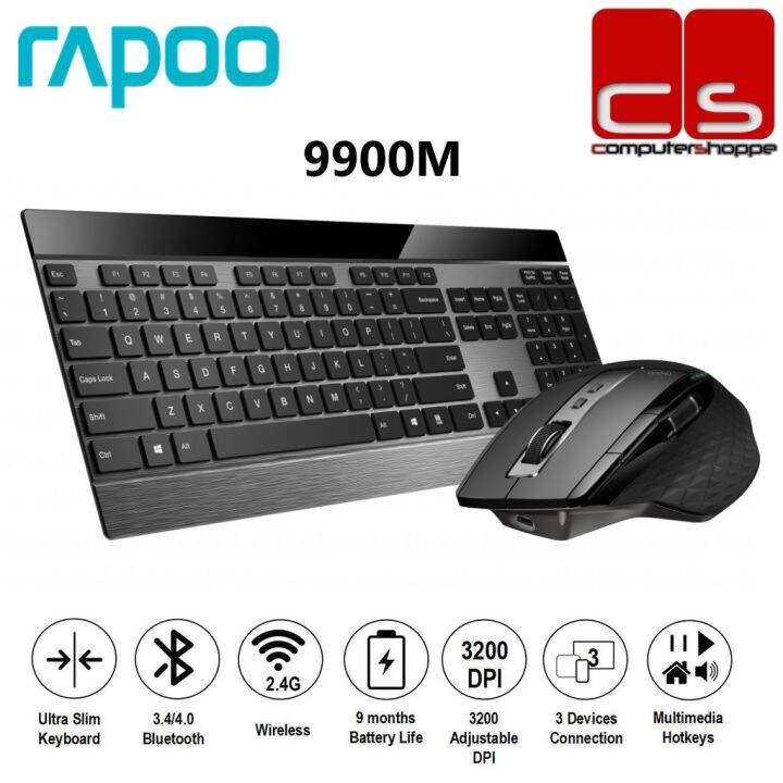 Rapoo M Multi Mode Wireless Keyboard Mouse Combo Lazada