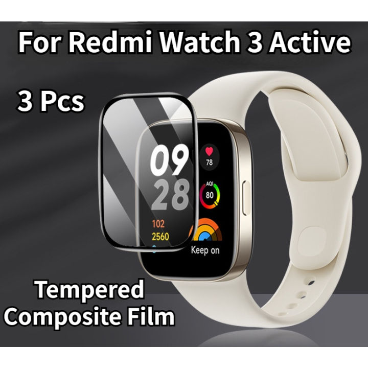 สำหรับ-redmi-watch-3-active-case-เกราะป้องกันกันชนคลุมทั้งหมดสายสายรุ้งซิลิโคน-band