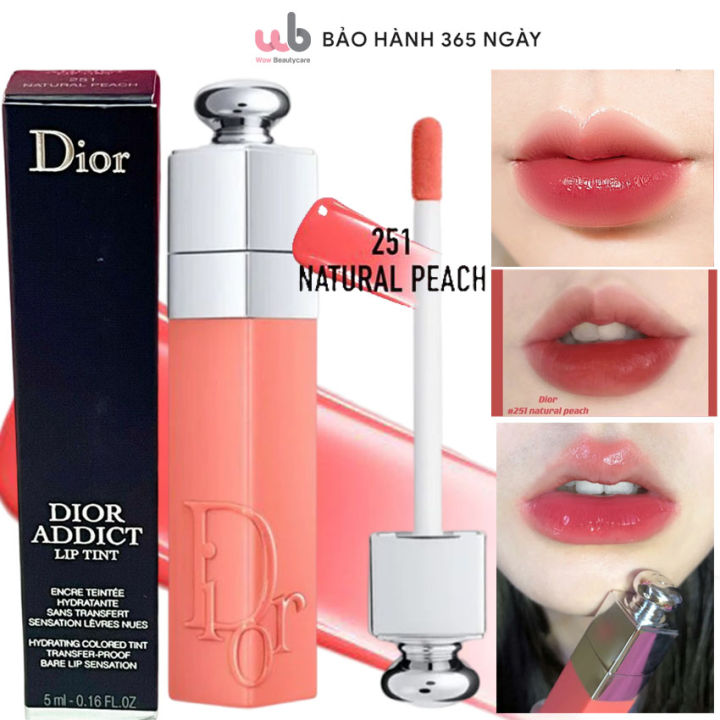 Son Dior Addict Lip Tint Tattoo 421  351 251  561  651  541  771   491 Tester Unbox  Shopee Việt Nam