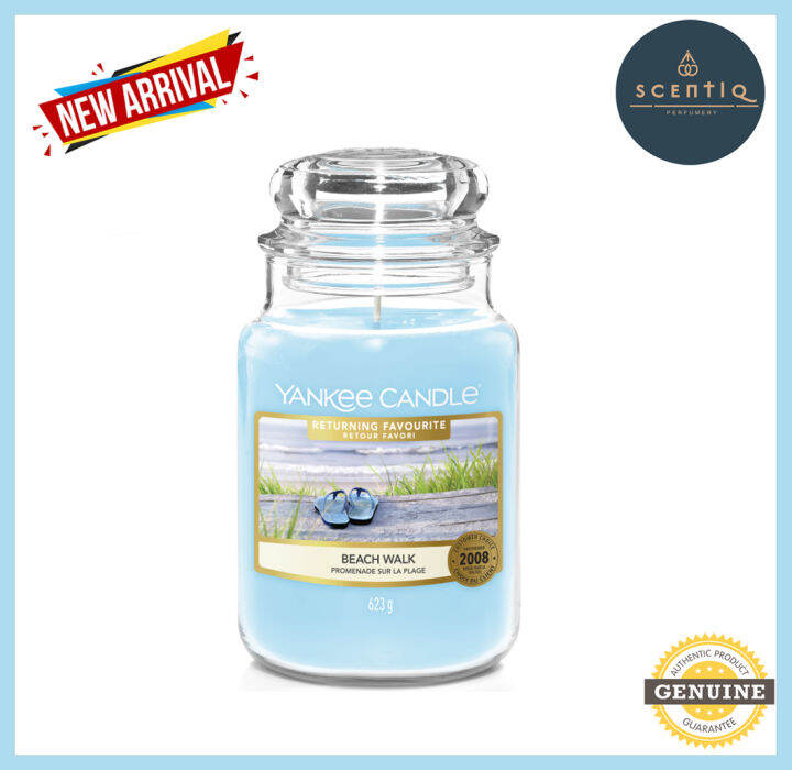 Yankee Candle Beach Walk 623g Large Scented Fragrance Luxury Aromatic
