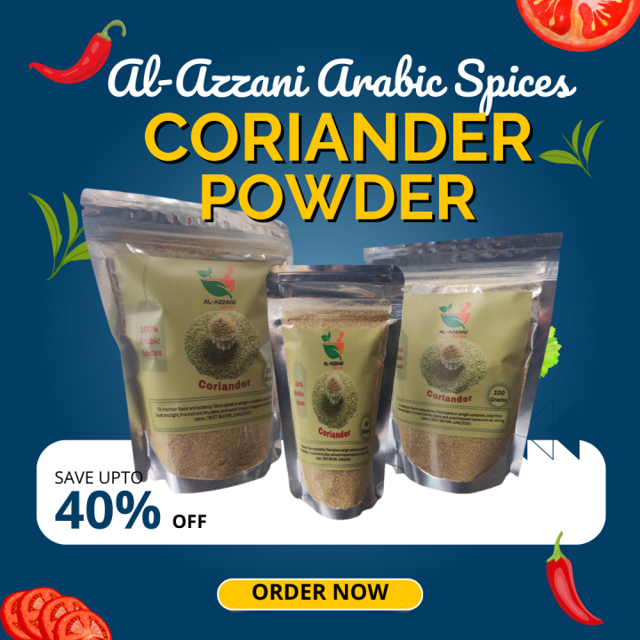 Coriander Powder Original Arabic Spices 50g 100g 250g RESEALABLE POUCH