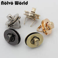 5-30sets 6 colors 29*23mm rainbow color oval shape twist lock for suitcase metal turn locks chains purse accessories