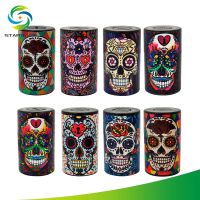 [COD] Factory direct sales new UV craft skull acrylic airtight tank vacuum tobacco storage