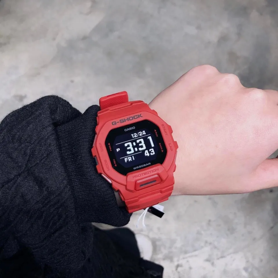 OFFICIAL WARRANTY) Casio G-Shock GBD-200RD-4 G-SQUAD Red Out