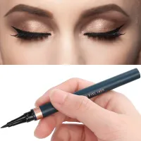 อายไลเนอร์ชนิดน้ำ Smudge‑Proof Fine Tip Eyeliner Pen Long‑Lasting Cosmetic Tool Black