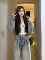 ☾▧✆ Gray thin hollow sunscreen knitted cardigan for women in autumn 2023 new high-end outer blouse short shawl