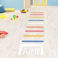 กระโดดเป็นระยะทางสติ๊กเกอร์ติดพื้นสำหรับเด็ก Hopscotch Jump ในร่มสติกเกอร์ห้องนั่งเล่นห้องเด็กทารกการตกแต่งบ้าน