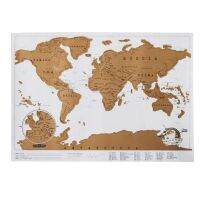 Mini Scraping Travel Scratch Print สติ๊กเกอร์ติดผนัง Travel Notes City Black Travel Color