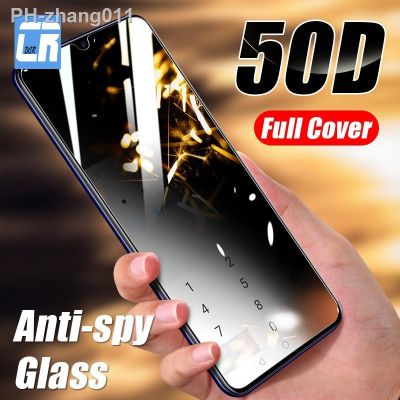 Full Anti Spy Protective Glass on the for Realme C11 C20 C21 C21Y C25Y C25S X3 Q3S Q3 Q5 GT2 Pro Privacy Screen Protectors Film