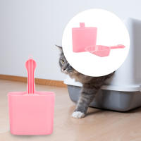 Zecetim ชุดของ Cat Litter Scoop 1 ชุดพร้อมตัวยึด Cat Litter Scoop Cat Litter Shovel Cleaning Tool