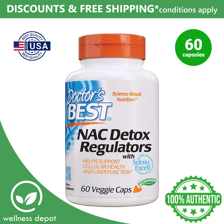 Doctor's Best NAC Detox Regulators / 60 Capsules (Exp. June 2024 ...