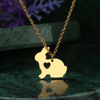 Necklace Stainless Steel Rabbit Stainless Steel Pendant Chain - Stainless Steel - Aliexpress