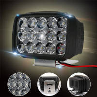 All New เเพค1ชิ้น สว่างตาเเตก! ไฟสปอร์ตไลท์ 15LED  LED SPOT BEAM US 80W ไฟช่วยตัดหมอก 12V-85V เเสงขาว