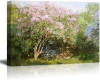 Lilacs ในดวงอาทิตย์โดย Claude Monet Impressionist ศิลปะผ้าใบศิลปะสมัยใหม่บ้าน12X18นิ้ว