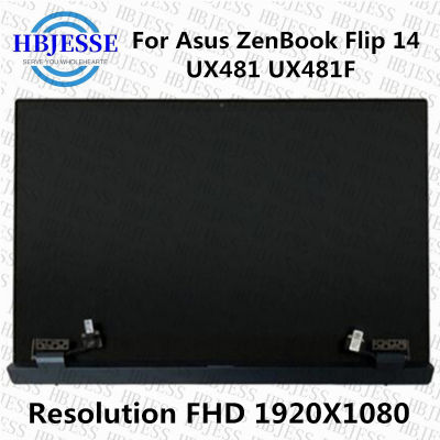Original 14 fhd 1920x1080จอแสดงผลสำหรับ Zenbook flip 14 UX481 UX481F LCD TOUCH Digi Full ASSEMBLY