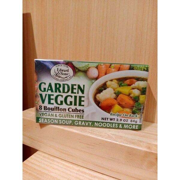84g Edward & Sons Garden Veggie 8 Bouillon Cubes Vegan and Gluten Free