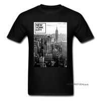 Black White Tshirt Men Streetwear New York City Tees Adult T Shirts Clothes