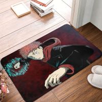 【cw】 Jujutsu Kaisen Doormat Printed Polyeste Entrance Floor Balcony Rug Door mat Itadori Yuji Anti slip ！