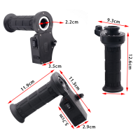 รถจักรยานยนต์ USB Heated Handlebar Grip 12V Power Socket 21A ADAPTER พร้อมโวลต์มิเตอร์ (สีดำ)