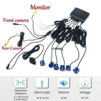 เซ็นเซอร์จอดรถ Parktronic 6 Probes สัญญาณเตือนจอดรถเสียงเตือนเตือนด้านหน้าหลังตัวบ่งชี้สำหรับระบบ Kamera Spion 7สีจัดส่งฟรี