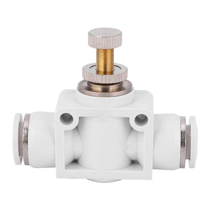 2-ชิ้นสีขาว-pneumatic-air-ตัวควบคุมความเร็ววาล์ว-quick-coupling-ขั้วต่อคันเร่ง-push-to-connect-สำหรับเครื่องมือนิวเมติก