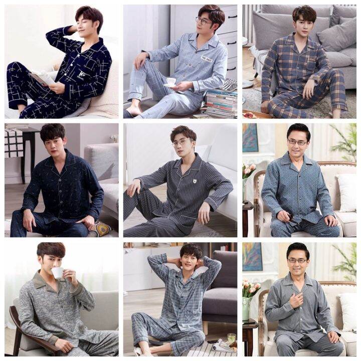 men-sleepwear-plaid-print-cotton-pajama-sets-for-man-long-sleeve-pajama-pants-sleepwear-pyjama-male-homewear-lounge-wear-clothes