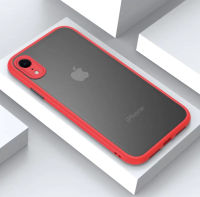 Case iPhone XR เคสกันกระแทก ปุ่มสีผิวด้าน กันรอยกล้อง ขอบนิ่มหลังแข็ง เคส iphone Xr