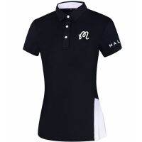 เสื้อกอล์ฟผู้หญิงสไตล์ใหม่เกาหลี MALBON Summer Sports Polo เสื้อยืดแขนสั้น #880523 #