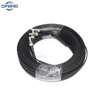 ❐﹍ 30M 3 Steel 2 core Indoor Outdoor Fiber Optic Drop Cable Optical Patch Cord Single Mode Simplex G675A1 SC LC FC ST connecors