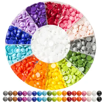 Glow in The Dark Diamond Painting Beads for Diamond Dots Accessories, 20  Colors Round Diamond Painting Drills Flatback Rhinestones for Crafts