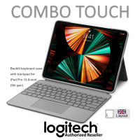 Logitech COMBO TOUCH for iPad Pro12.9" Gen5 เคสคีย์บอร์ดแบ็คไลท์พร้อมแทร็กแพด (แป้นภาษาอังกฤษ) ของแท้ ประกันศูนย์ 1ปี