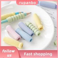 RUPANBO039392692 นุ่มนุ่มๆ 5ชิ้น/เซ็ต Creative penil Holder สปัน ท่าทางที่ถูกต้อง ที่ใส่ดินสอสีทึบเรียบง่าย ใช้งานได้จริง ดูดซับเหงื่อ ที่ใส่ปากกาดินสอสำหรับเด็ก สำหรับนักเรียน