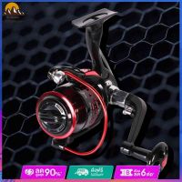 Spinning Fishing Wheel Smooth Friction Fishing Reel Ultralight Micro Spinning Reel ถ้วยลวดโลหะทั้งหมดพับได้สำหรับน้ำจืดน้ำเค็ม