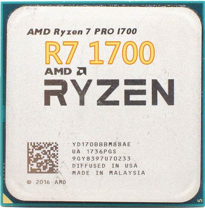 1 AMD Ryzen 7 PRO 1700 R7 PRO 1700 3.0Ghz แปด-Core เครื่องประมวลผล ...