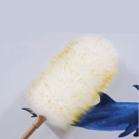 Household Wooden Handles Cleaning Feather Duster Dusting Adjustable Non Static Microfiber Wool Duster Broom Clean Dust Brush