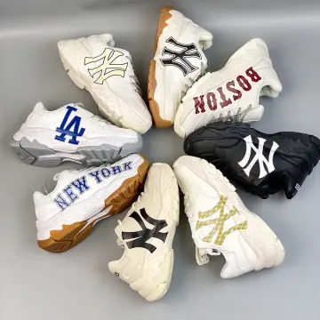 Giày MLB NY trắng chữ vàng replica 11  Shop giày Replica