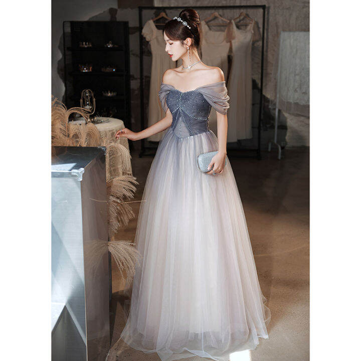 Eaglely Luxury Formal Event Gown For Women Elegant Classy Lace Dress 