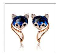 Delysia King Sweet Fox Crystal Earrings