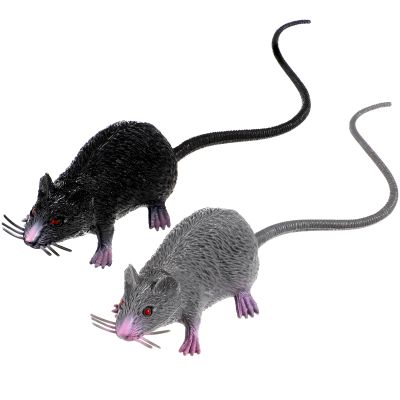 【CC】 Fake Rat Rats Mice Props Tricks Pranks Spooky Creepy Rubber Squeezable